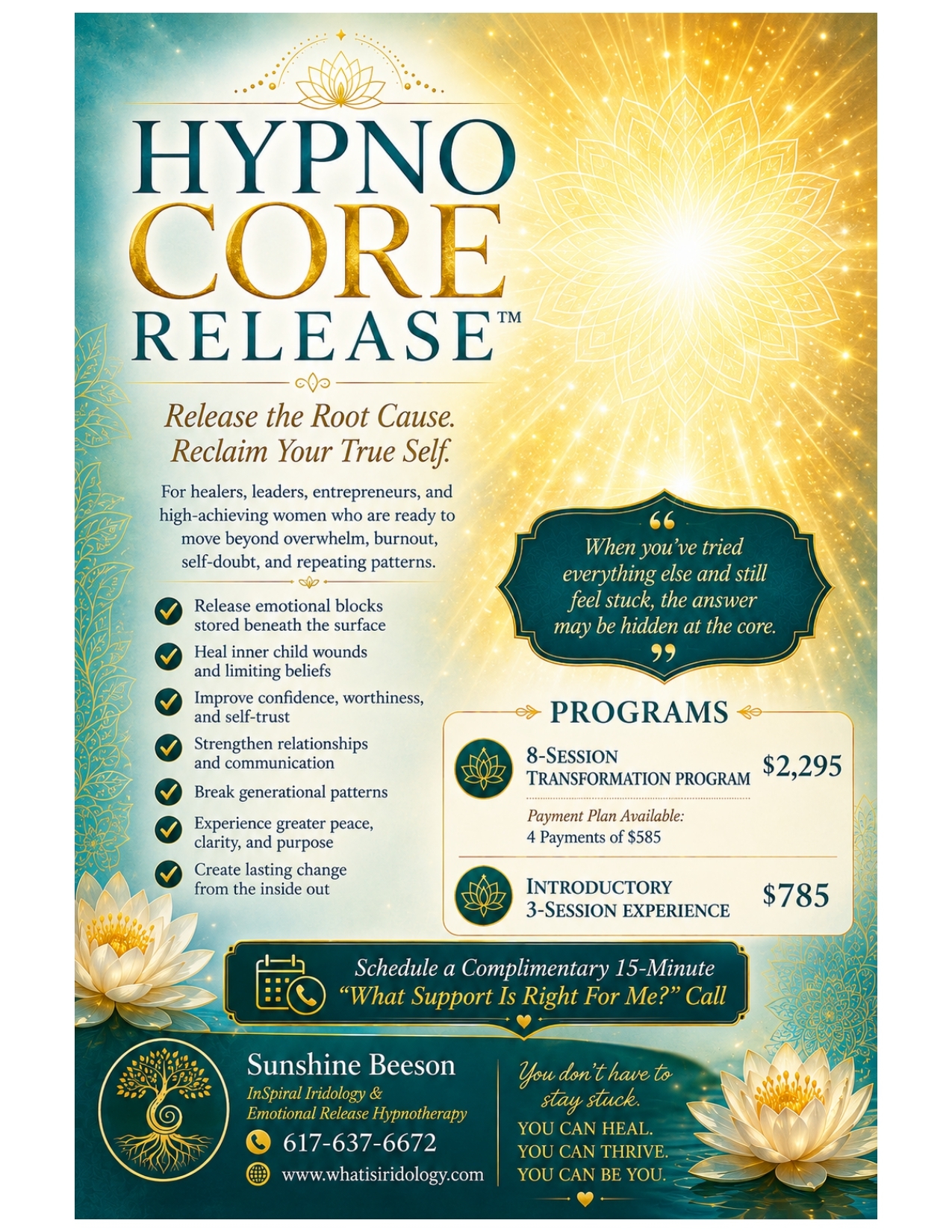 Sunshine Beeson - Hypno Core Release banner